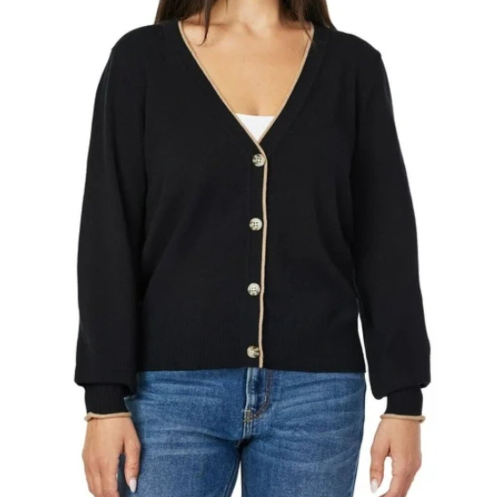 Scotch & Soda Amsterdam Women's Cardigan - M - Black Color -Button V-Neck - NWT!